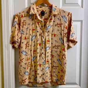 Hot topic Disney Winnie the Pooh button down